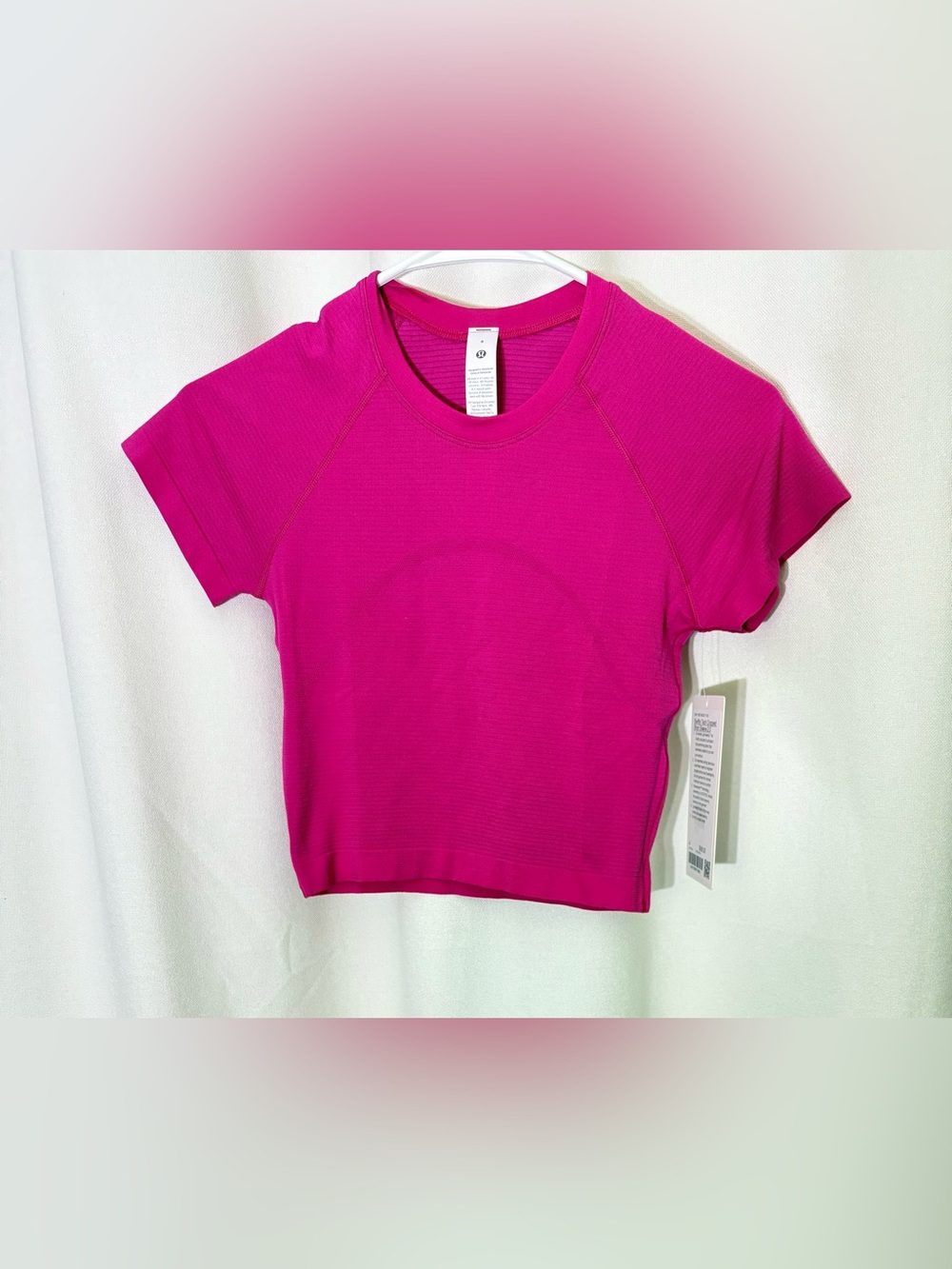 Lululemon Swifty Tech Cropped Short Sleeve 2.0 Shirt In Ripened Raspberry Size 4 - Picture 2 of 6